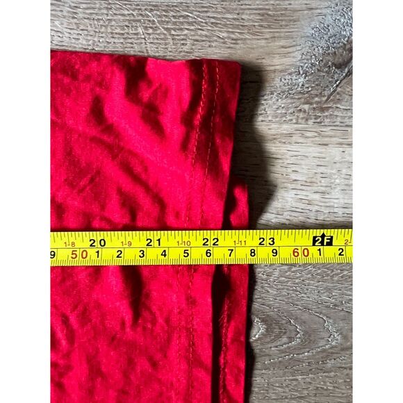 CUSTO BARCELONA Red Floral Neck T Shirt Tee Top Women's Size Small - Picture 8 of 9